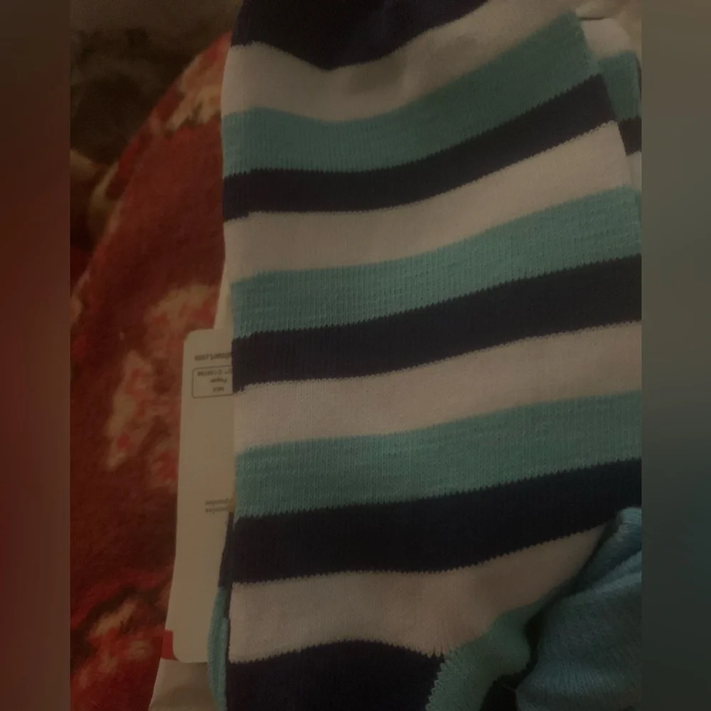 Men’s Blue and  White striped Hanukkah Socks NEW NWT